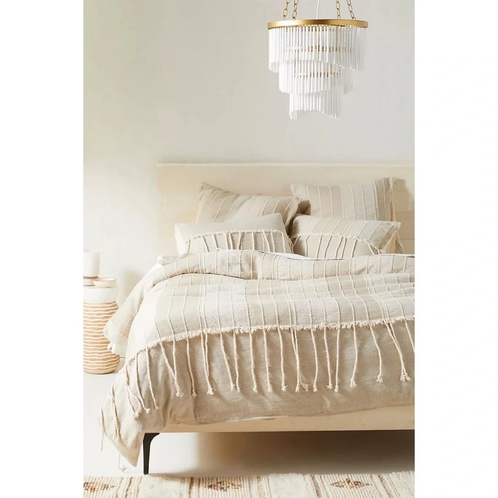 Anthropologie Woven Etta Duvet Cover Only